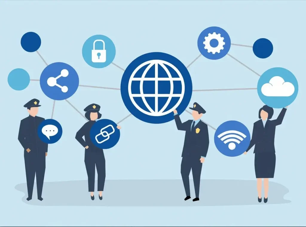 Law enforcement team connected through PSPortals digital public safety platform