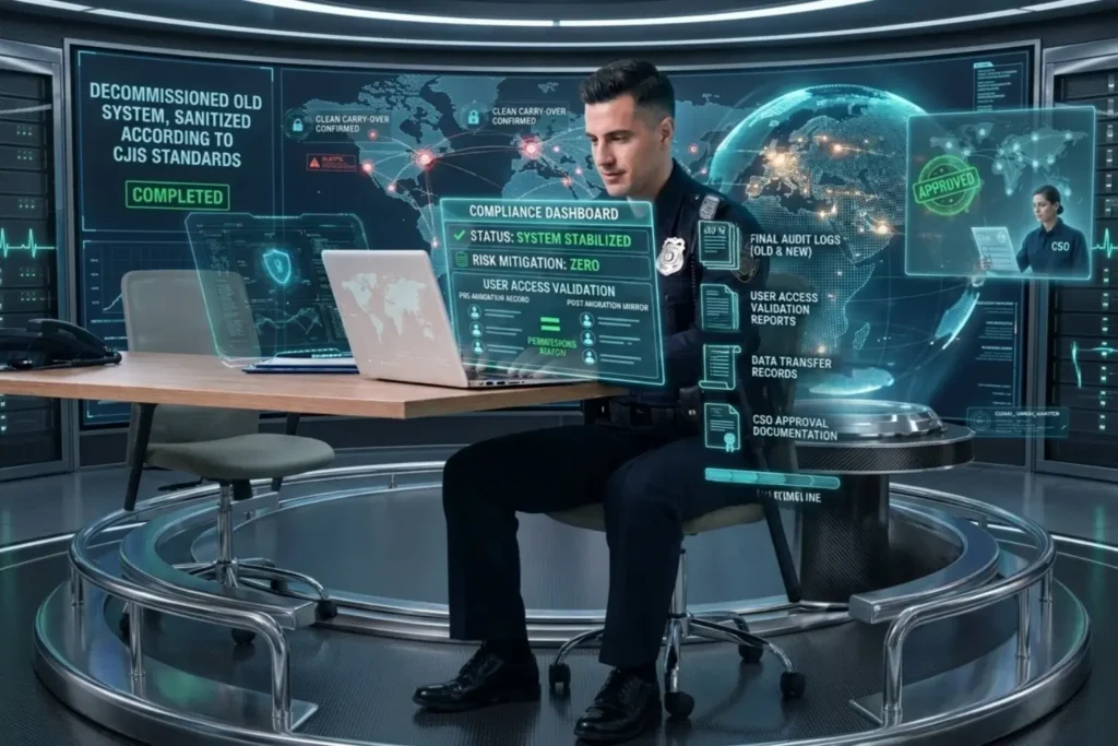 Secure portal login for public safety agency software
