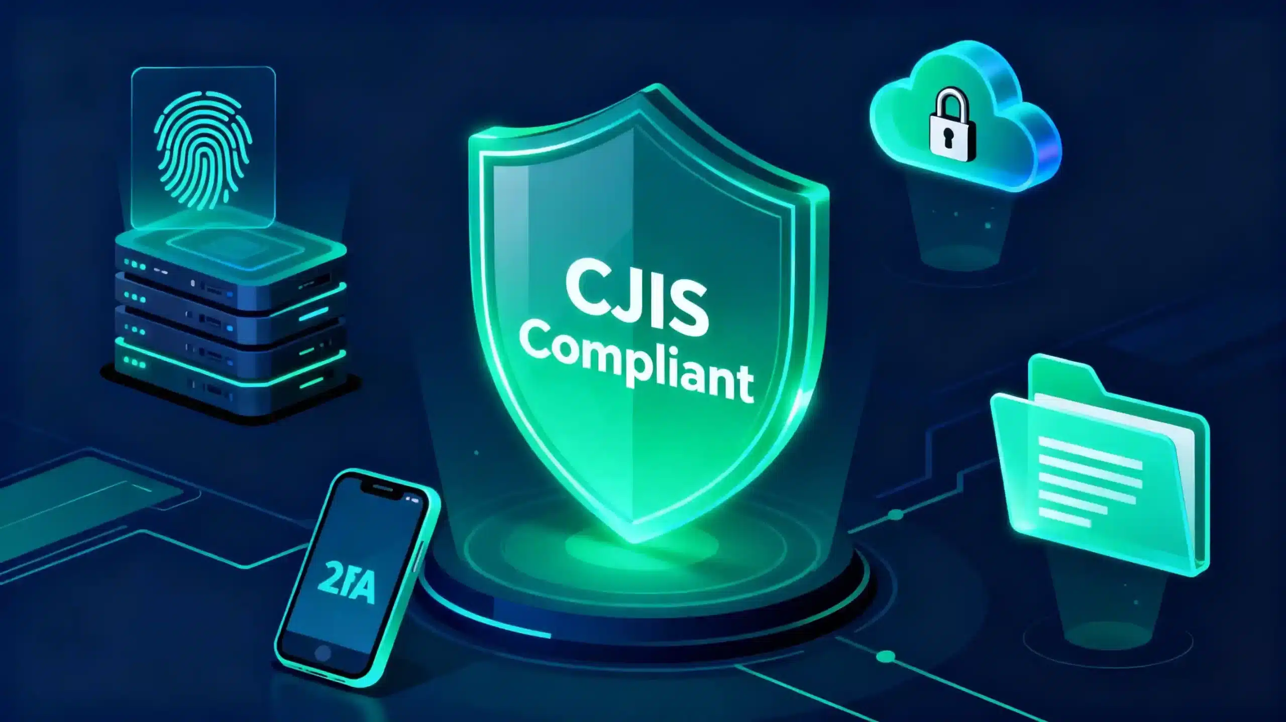 This section likely defines the scope of CJIS security policy (data encryption, access control, etc.).