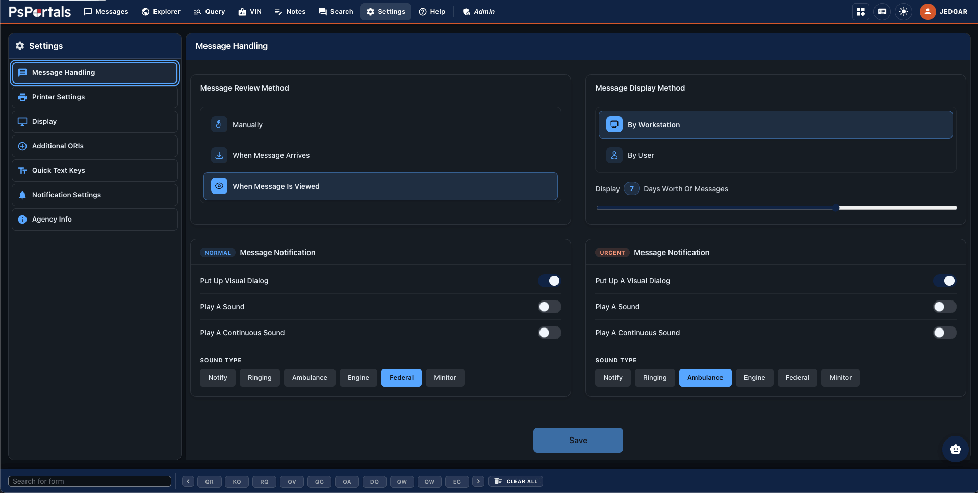 Intelligent IT Portal NXT screen