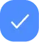 Blue checkmark icon