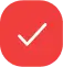 Red checkmark icon