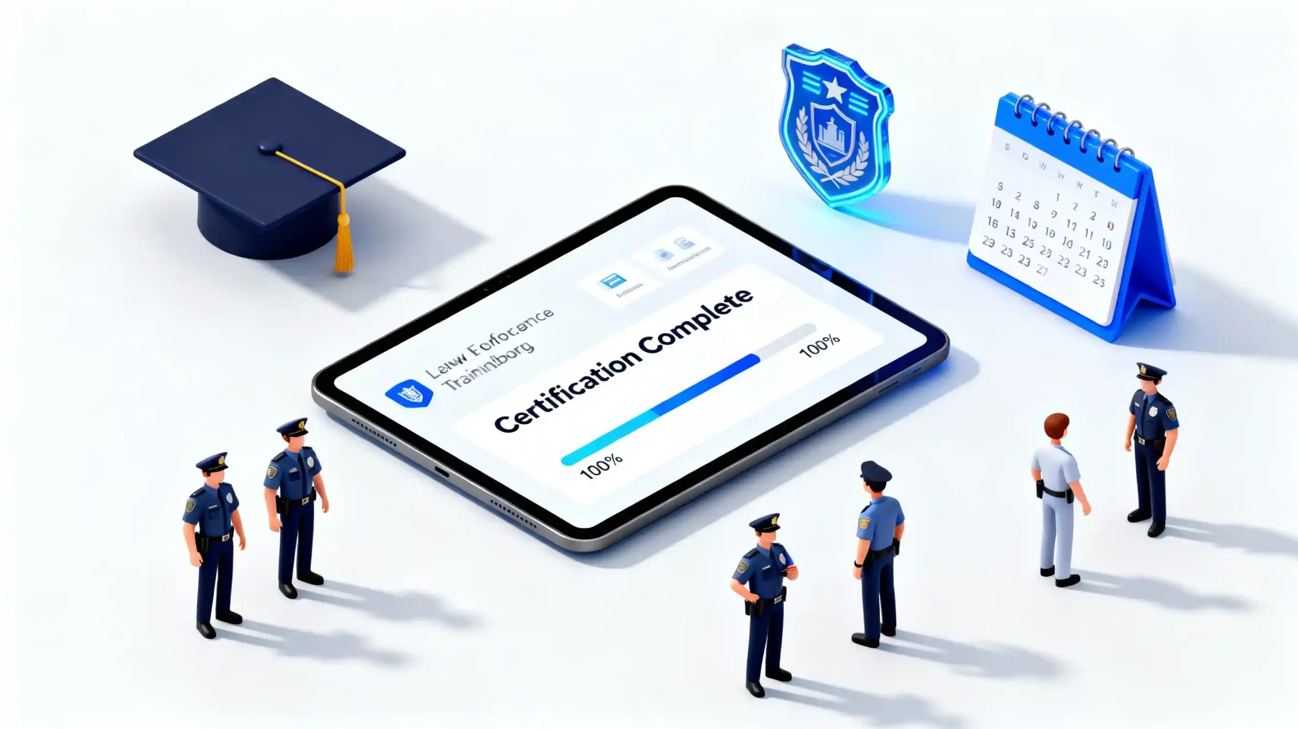 Visualizing the human element officers and staff getting certified and tracking their progress.