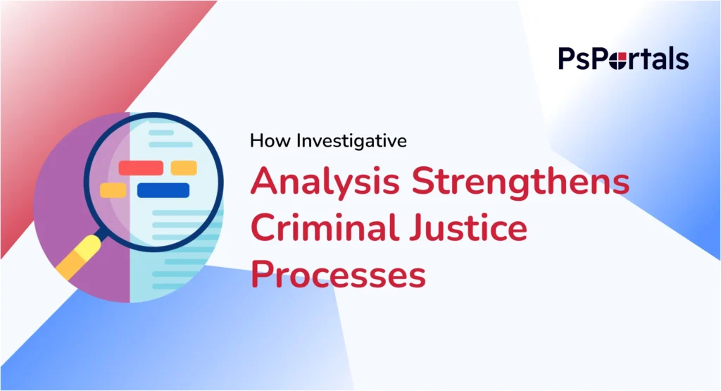 Detective analyzing evidence as part of investigative analysis in criminal justice