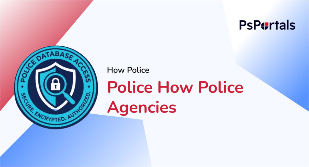 Law enforcement officer securely accessing a criminal database on a zero-footprint system